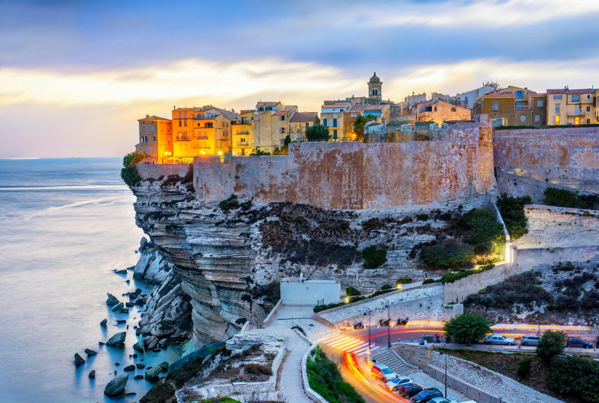 Colourful coast of Bonifacio.