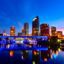 Tampa skyline at night