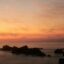 Puerto Escondido sun setting over the ocean