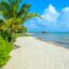 Beautiful sandy beach of Placencia, Belize.
