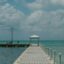 A picture of a jetty on the beach in Grand Cayman.