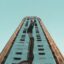 A rising view of a tall glass building in Pereira, Colombia.