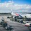 Perth Airport airplane on the tarmac.