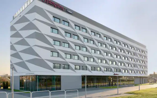 View of front of Hampton by Hilton Krakow Airport