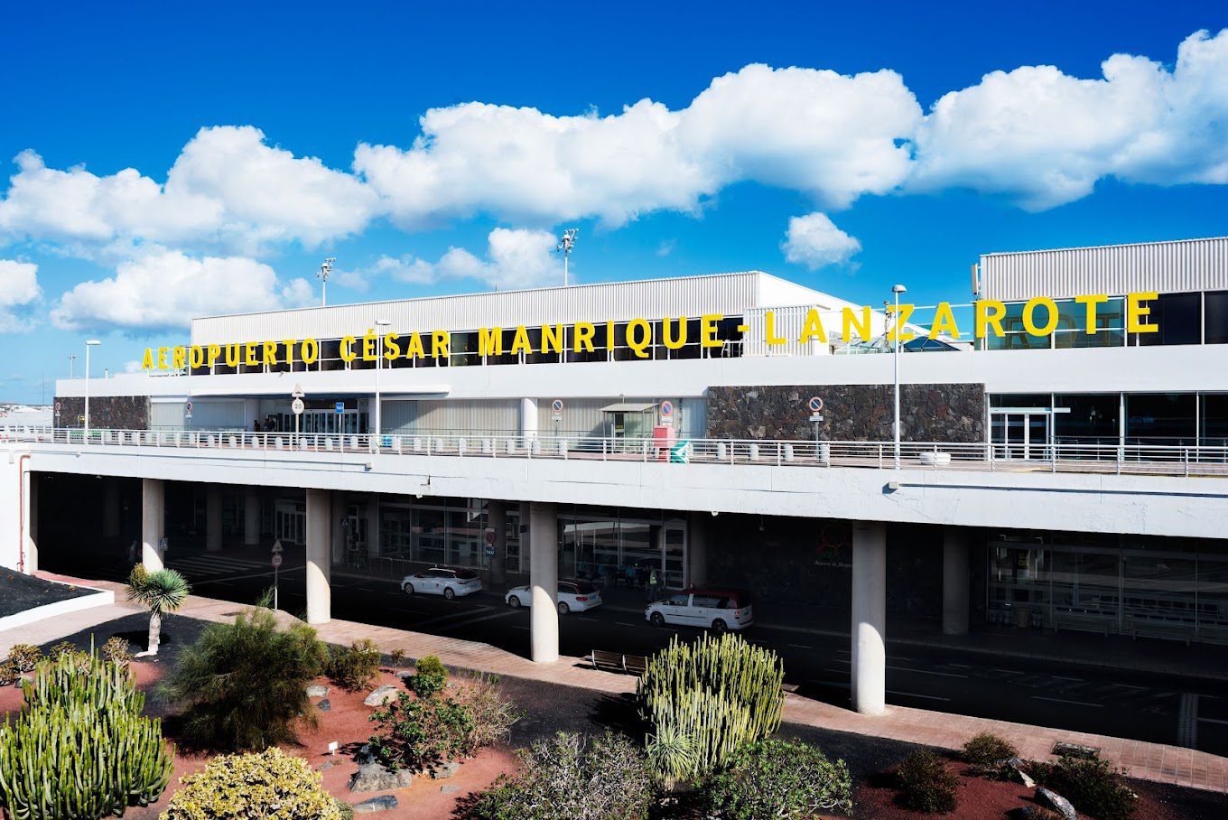 Front view of Lanzarote Airport.