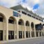 A view of Malta's Airport terminal, with its arched windows reminiscent of the island's traditional architecture