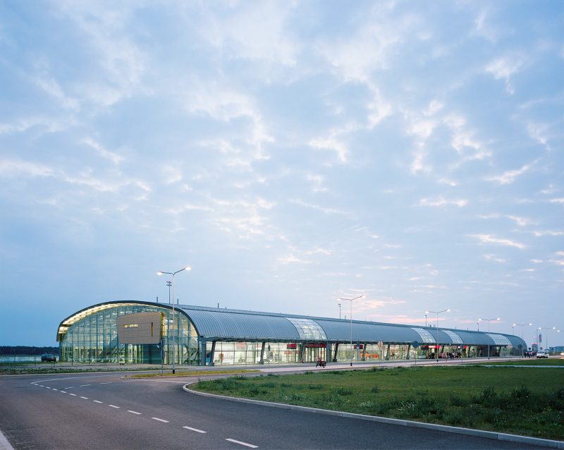 Exterior of Warsaw Modlin Airport Terminal