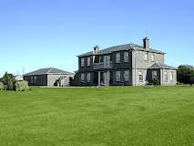 The huge double-story Glendaloch B&B set on a green manicured lawn near Belfast International Airport.