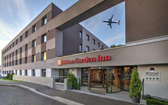 Exterior of Hilton Garden Inn Bucharest Airport