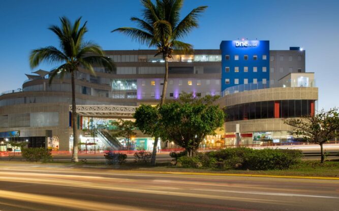 Night view of One Puerto Vallarta Aeropuerto