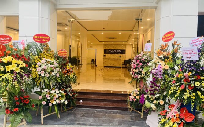 Entrance of Paragon Hanoi airport hotel