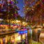 San Antonio Riverwalk at holiday time