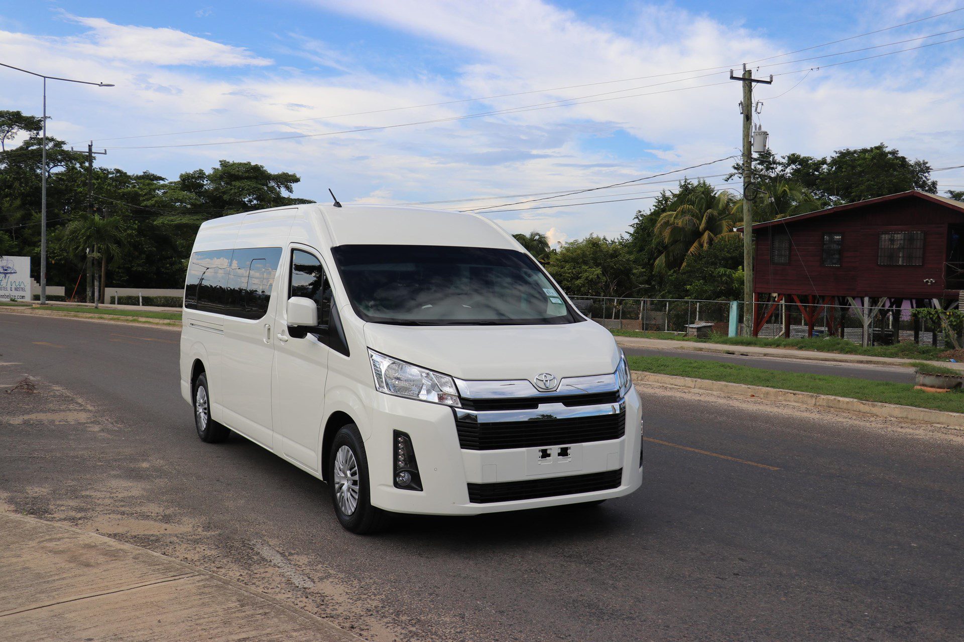 Belize Ground Shuttle minivan