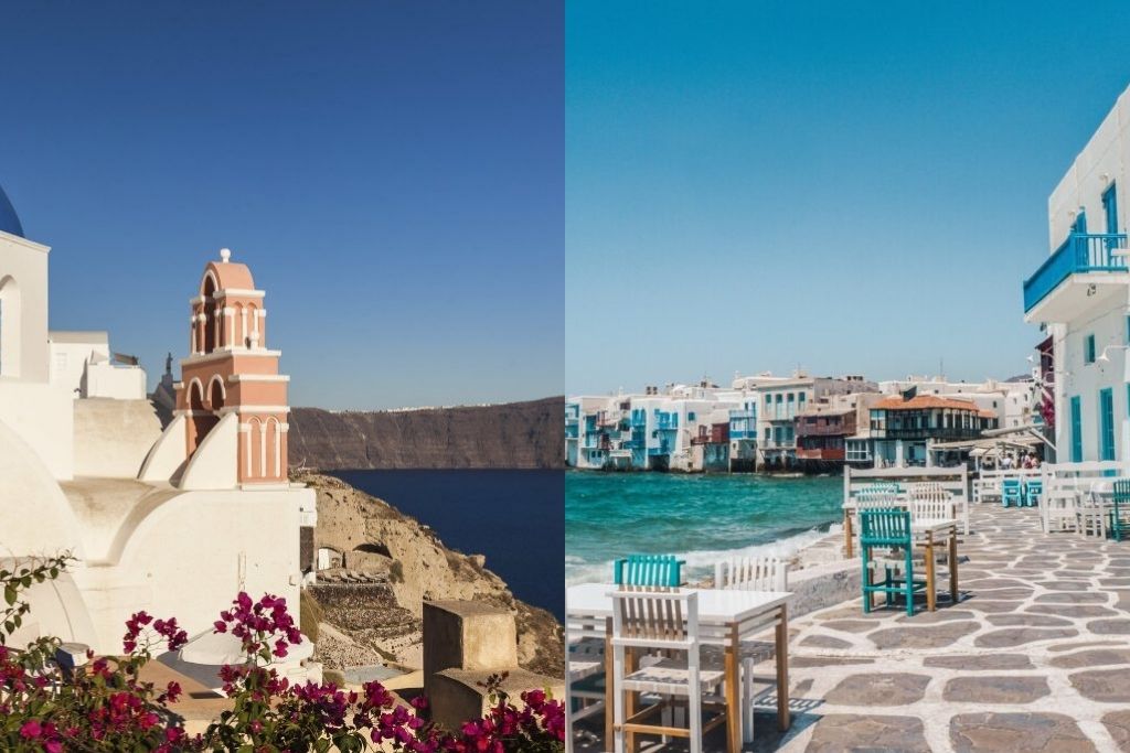 Mykonos vs Santorini
