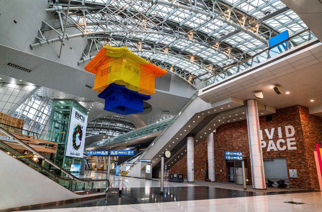 Terminal 1 of Incheon International Airport, serving Seoul, the capital of South Korea