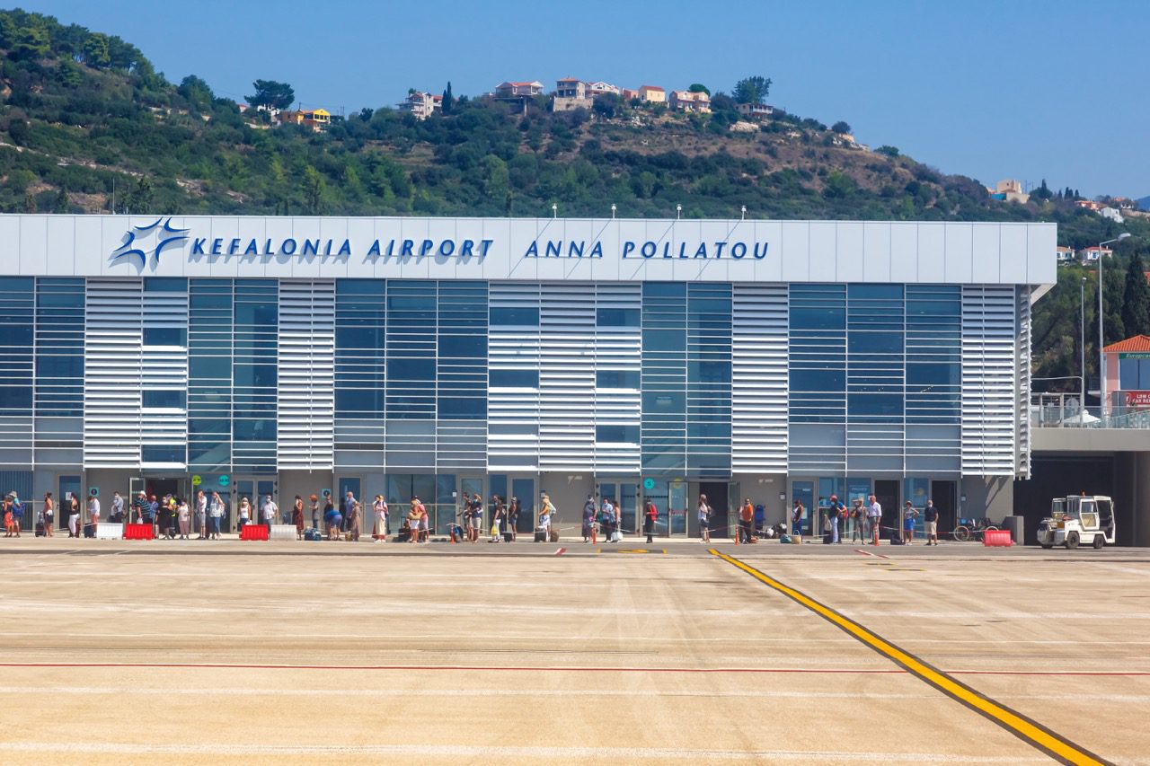 Kefalonia EFL Airport Terminal in Greece