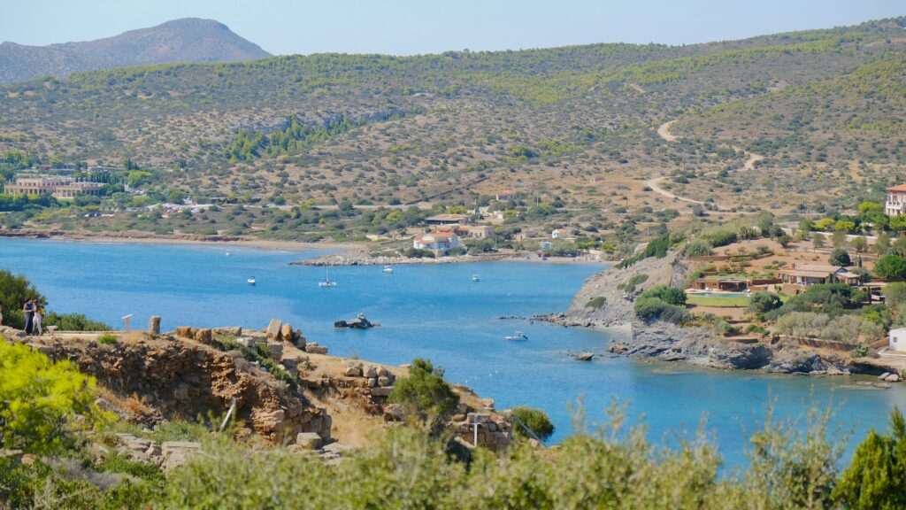 Athens layover near Souni with sea and summer mood