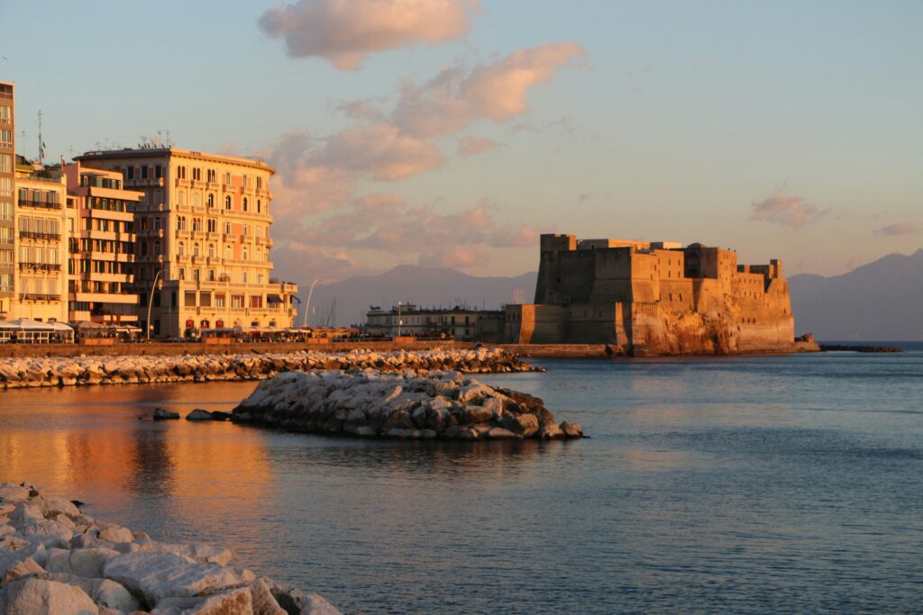 View of Castel dell'Ovo in Naples