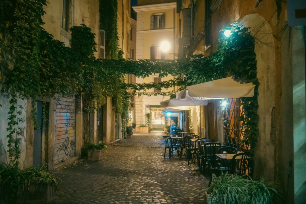 Trastevere neighborhood in Rome, Italy