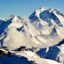 snow covered mountains