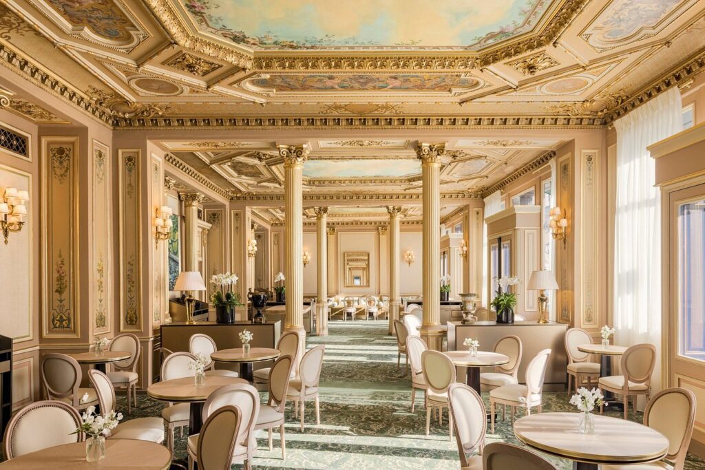 Interior of Café De La Paix in Paris, France