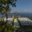 Wedding ceremony overlooking a large lake in Naples.