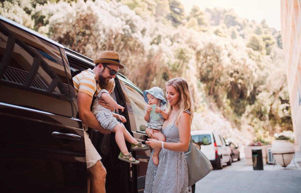 Airport taxi transfers for families with baby seats