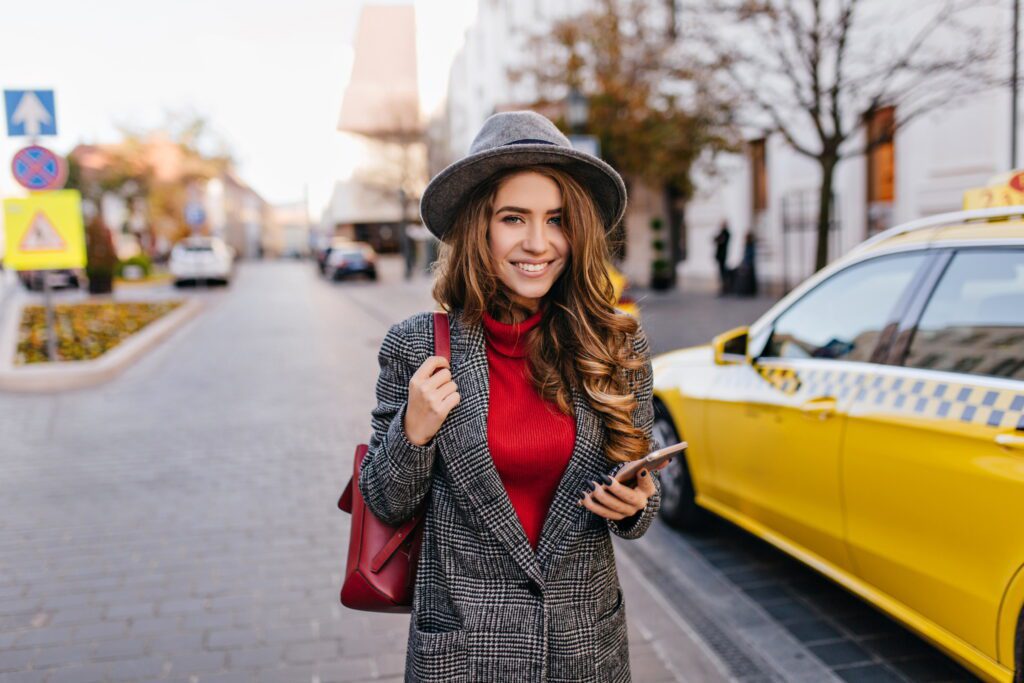 safe woman travelling with Athens airport taxi
