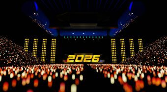 Eurovision 2026 stage and lights