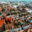Historic Gdansk city center near the waterfront in Poland